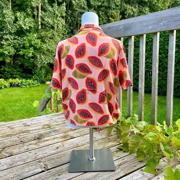 Icône ⎮ Tie front papaya top - Picture 3 of 7